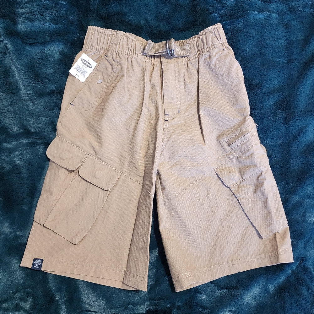 Old Navy‎ Tan Cargo Shorts Belted Size 10
